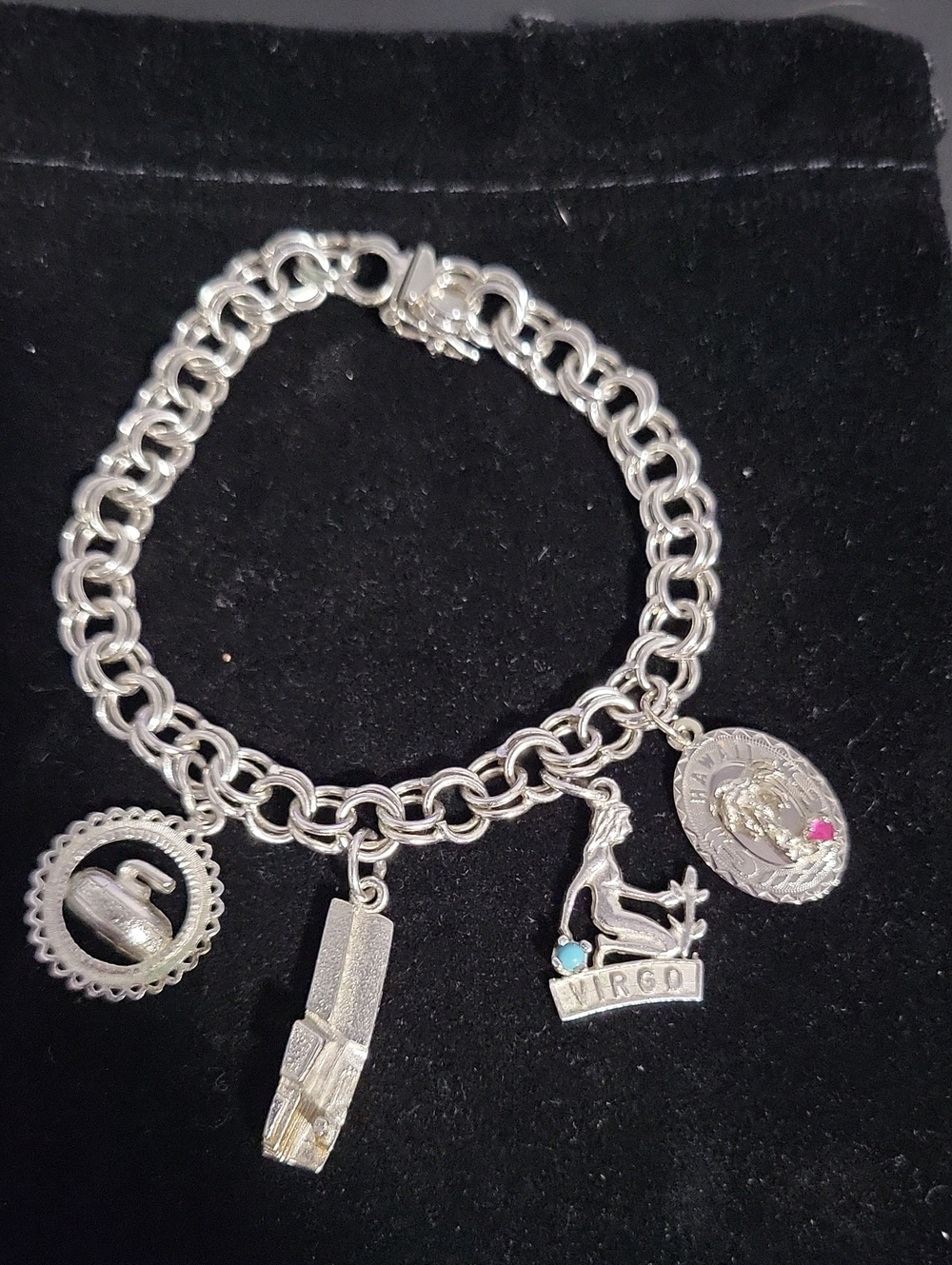Silver Virgo Charm Bracelet - Zodiac Women Jewelry